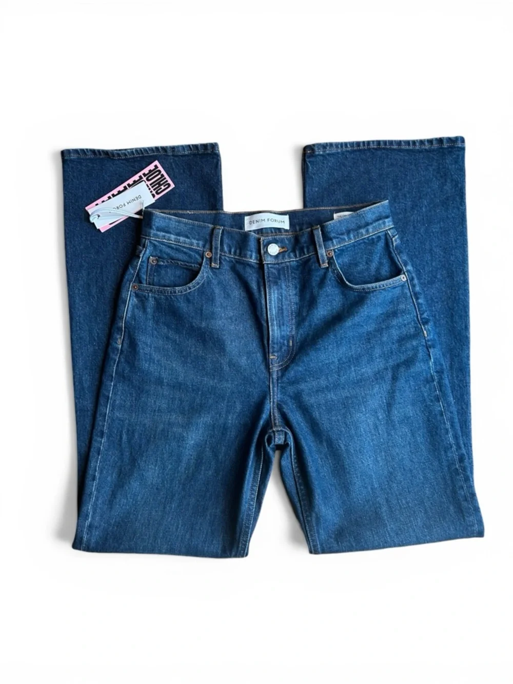 Aritzia Denim Forum Chloe Hi-Rise Bootcut Jeans NWT 28 Dark Indigo - Picture 3 of 10